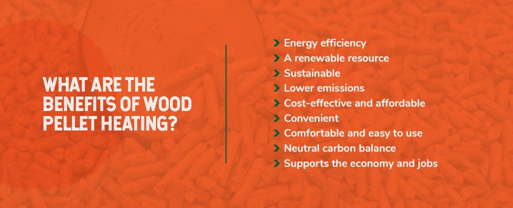 what are the benefits of wood pellet heating? 