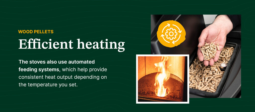Wood pellets are an efficient heating solution